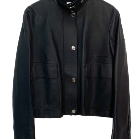 Hermès Black Leather Jacket - Picture 1 of 6